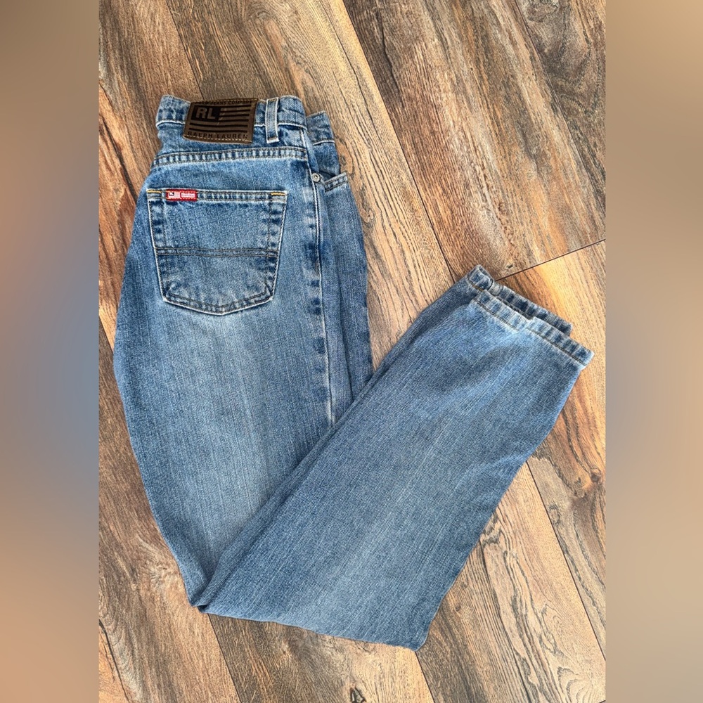 Polo Ralph Lauren Blue Vintage Women's Straight Leg Jeans